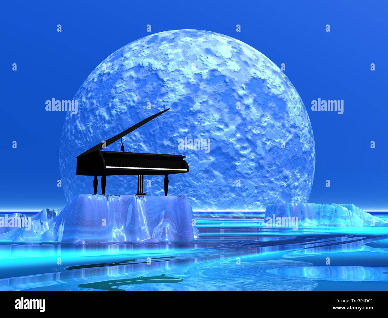 Piano romantique Banque D'Images