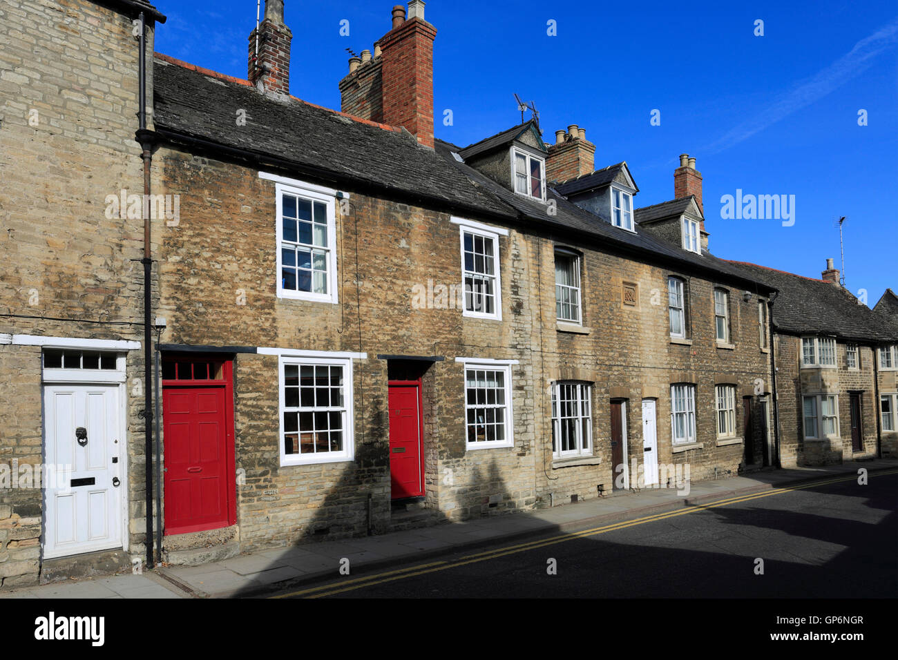 Street View de Castel Guelfo di Bologna ville, comté du Northamptonshire, Angleterre ; Grande-Bretagne ; UK Banque D'Images