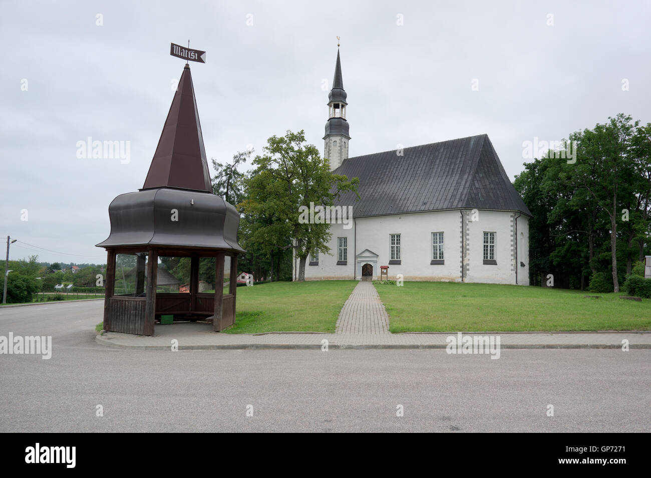 Eglise de Saint Matthieu dans Matîsi. Vidzeme. La Lettonie. États baltes. Ue Banque D'Images