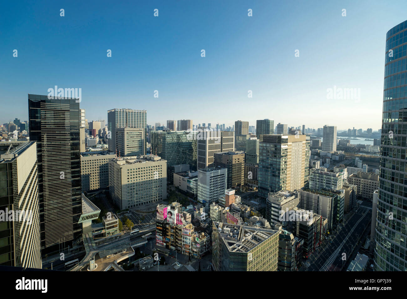 Birds Eye View de Tokyo au Japon canton Banque D'Images