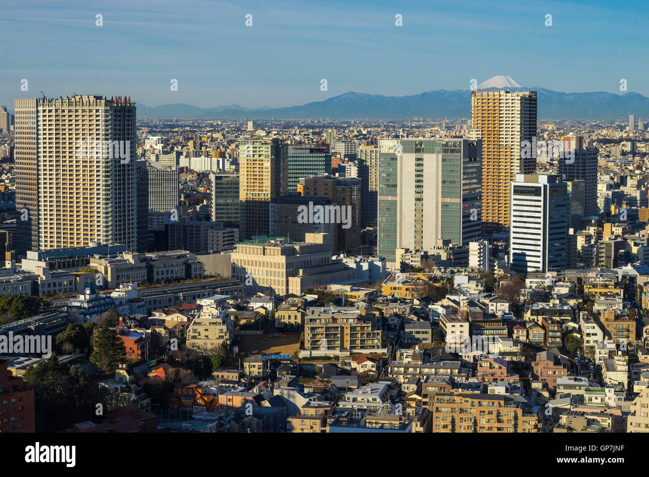 Birds Eye View de Tokyo, Japon canton Banque D'Images