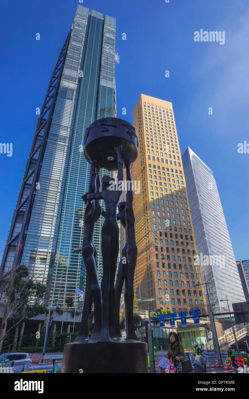 Installation Art Statue , Tokyo, Japon Banque D'Images