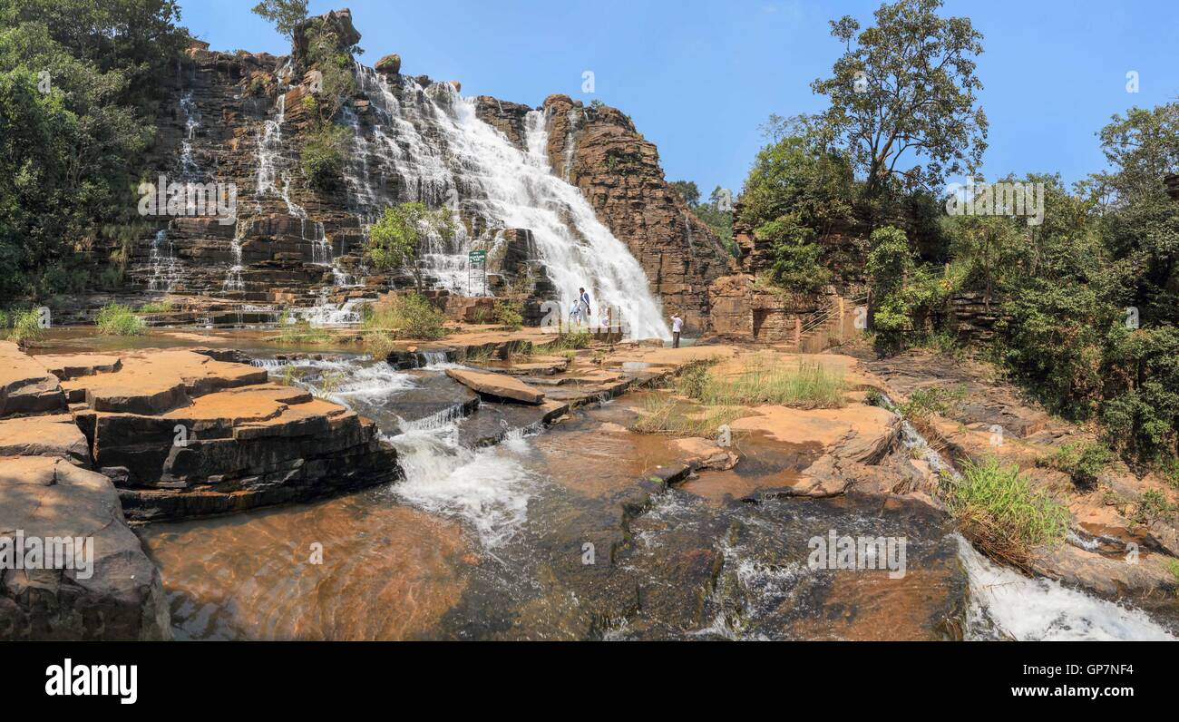 Chutes d'Tirathgarh, jagdalpur, Chhattisgarh, Inde, Asie Banque D'Images