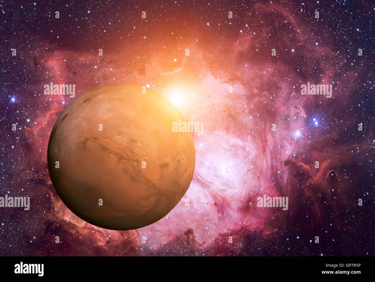 Système Solaire Mars Cest La Quatrième Planète à Partir