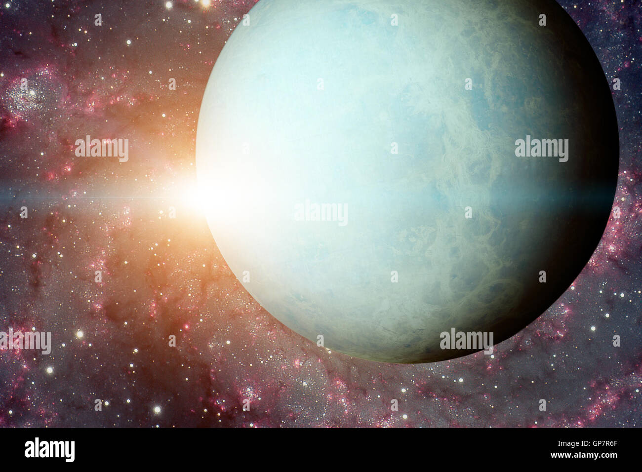 Système Solaire Uranus Cest La Septième Planète à Partir