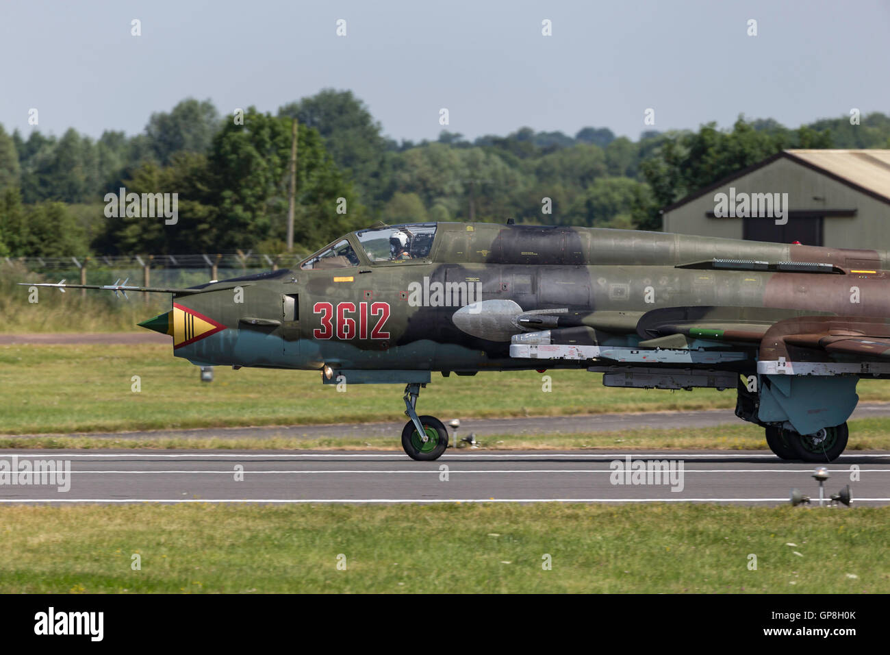 Polish Air Force (Siły Powietrzne) Sukhoi Su-22M4 "Fitter" des aéronefs d'attaque Banque D'Images