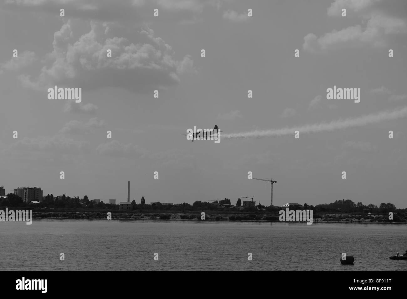 Show aéronautique 2016 sur le lac Morii à Bucarest, Roumanie. Banque D'Images