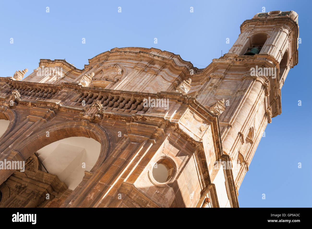 La Cathédrale San Lorenzo, Cattedrale di San Lorenzo, Corso Vittorio Emanuele, Trapani, Sicile, Italie Banque D'Images