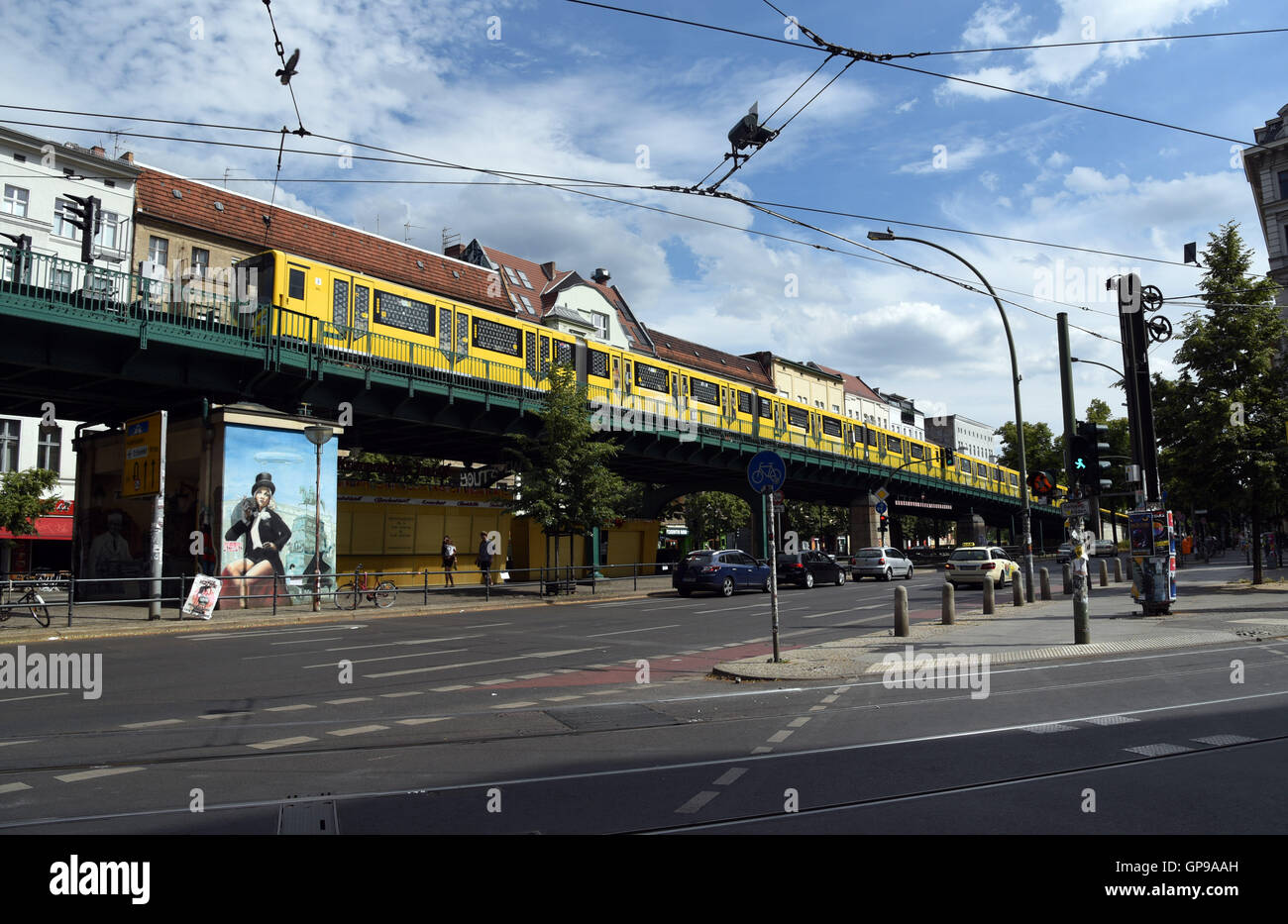 U-bahn Eberswalder Strasse Banque D'Images