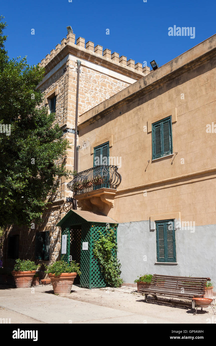 Giuseppe Whitaker Museum, Mozia, près de Stagnone, Marsala et Trapani, Sicile, Italie Banque D'Images