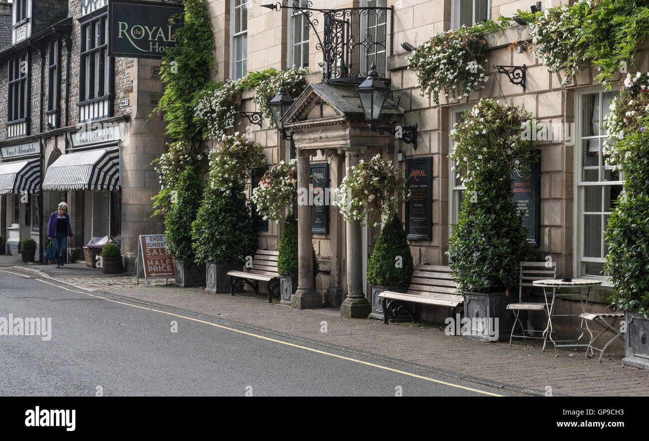 Royal Hotel Main Street Kirkby Lonsdale Banque D'Images