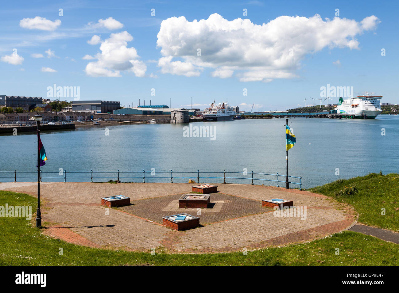 Stena Line Ferry de l'Irlande, l'île de Inishmore, à Pembroke Dock Banque D'Images