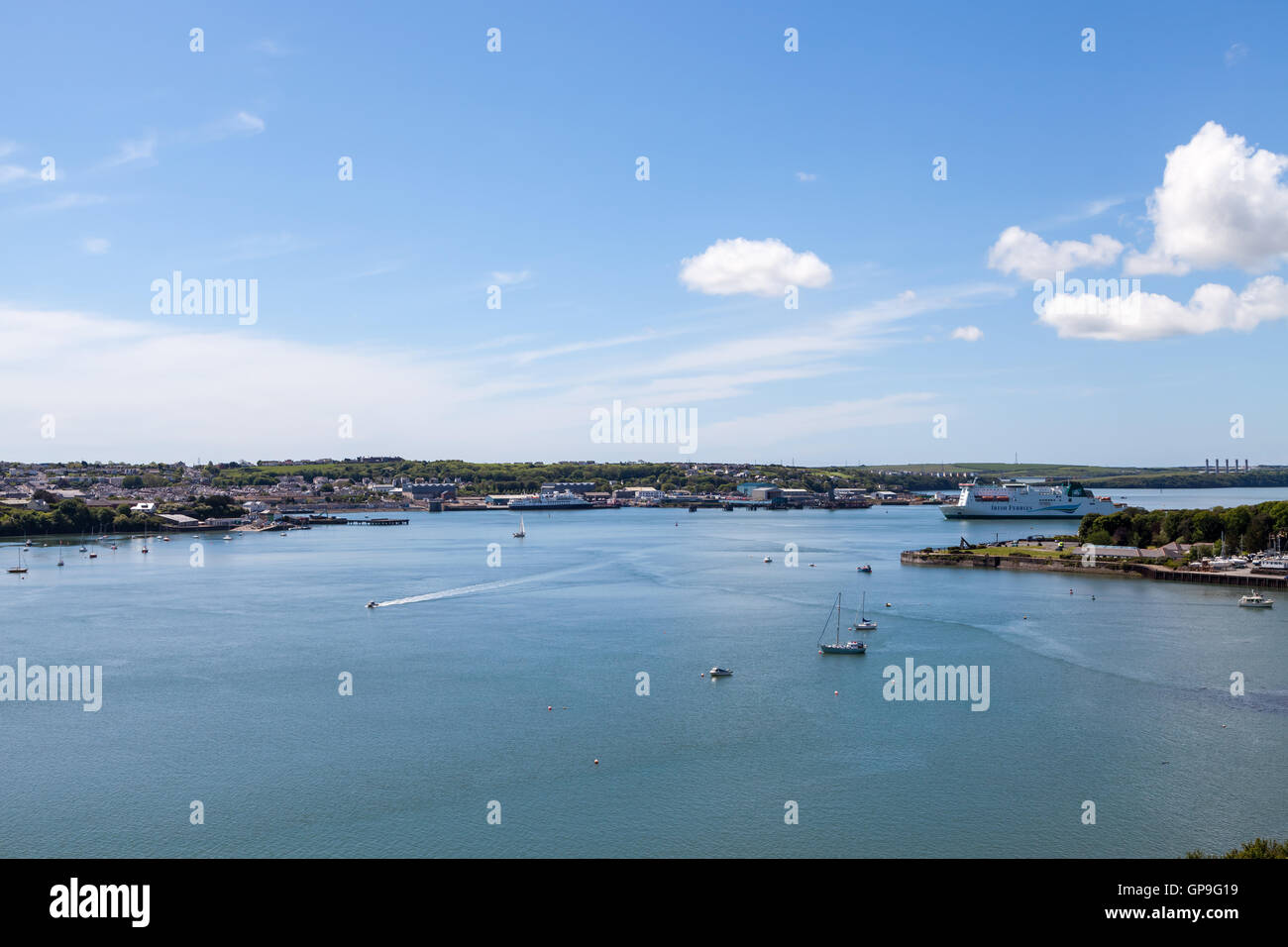 Stena Line Ferry de l'Irlande, l'île de Inishmore, à Pembroke Dock Banque D'Images