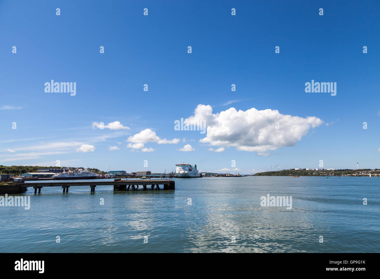 Stena Line Ferry de l'Irlande, l'île de Inishmore, à Pembroke Dock Banque D'Images
