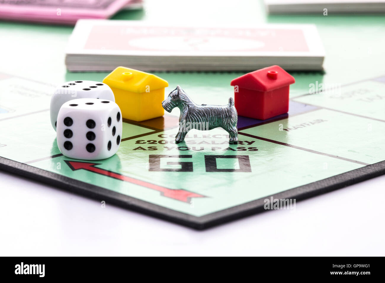 Jeu de Monopoly Banque D'Images