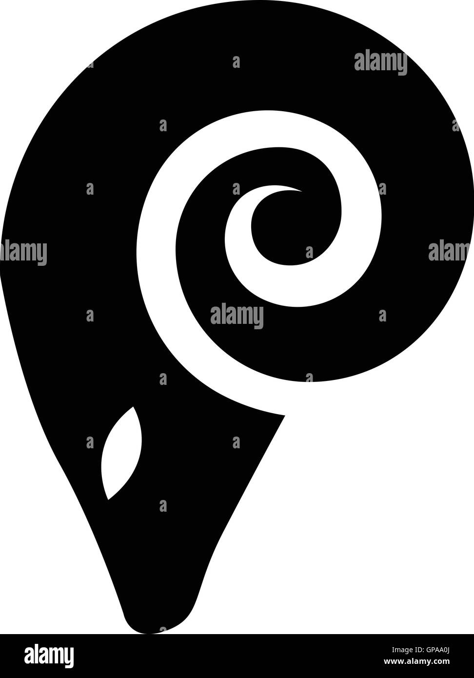 Illustration de l'icône Ram noir isolé sur fond blanc Illustration de Vecteur