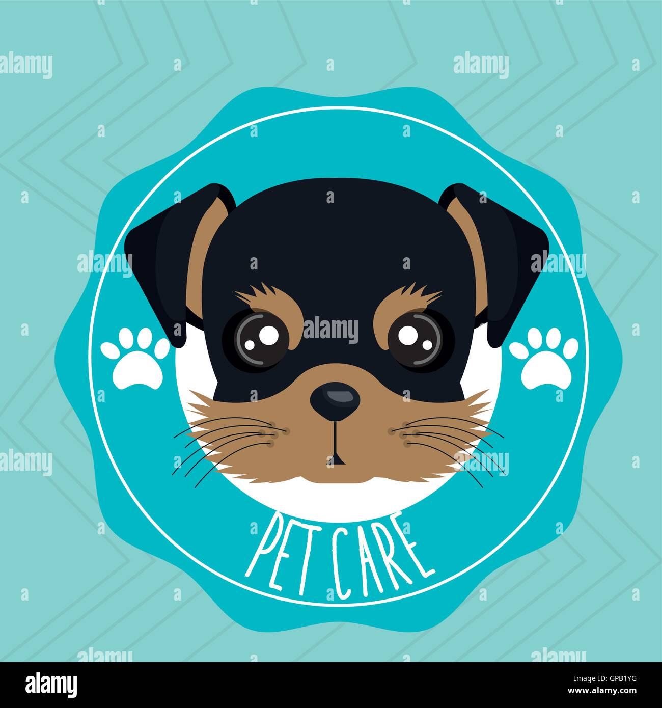 Chien pet care icon Illustration de Vecteur