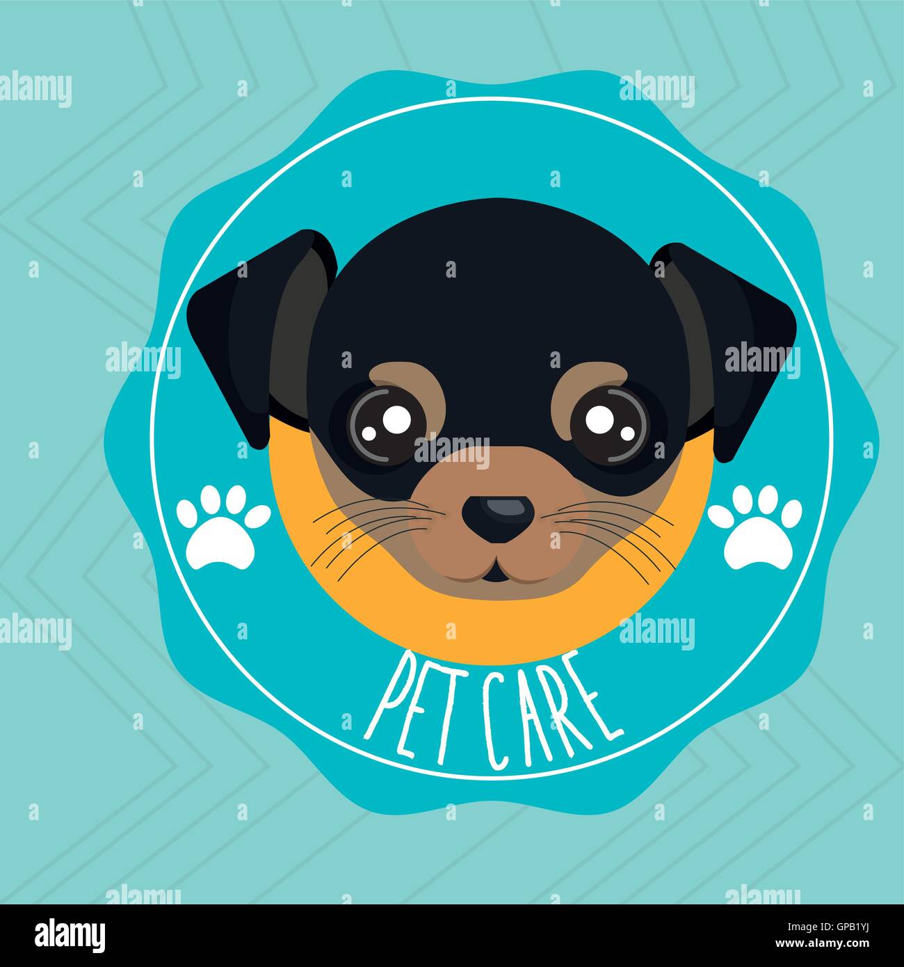 Chien pet care icon Illustration de Vecteur