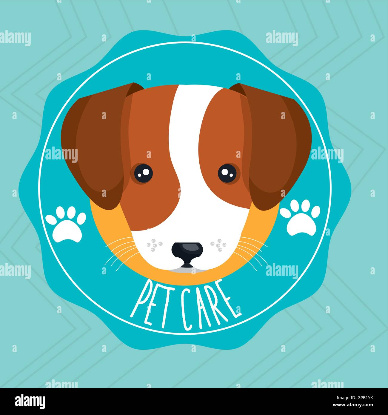 Chien pet care icon Illustration de Vecteur