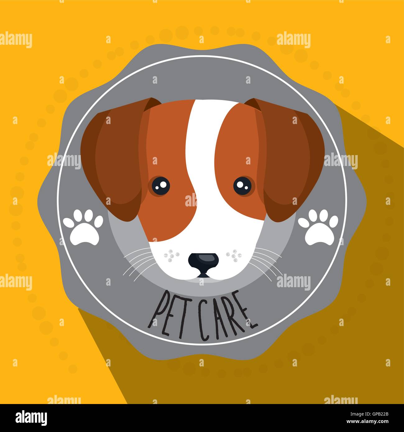 Chien pet care icon Illustration de Vecteur