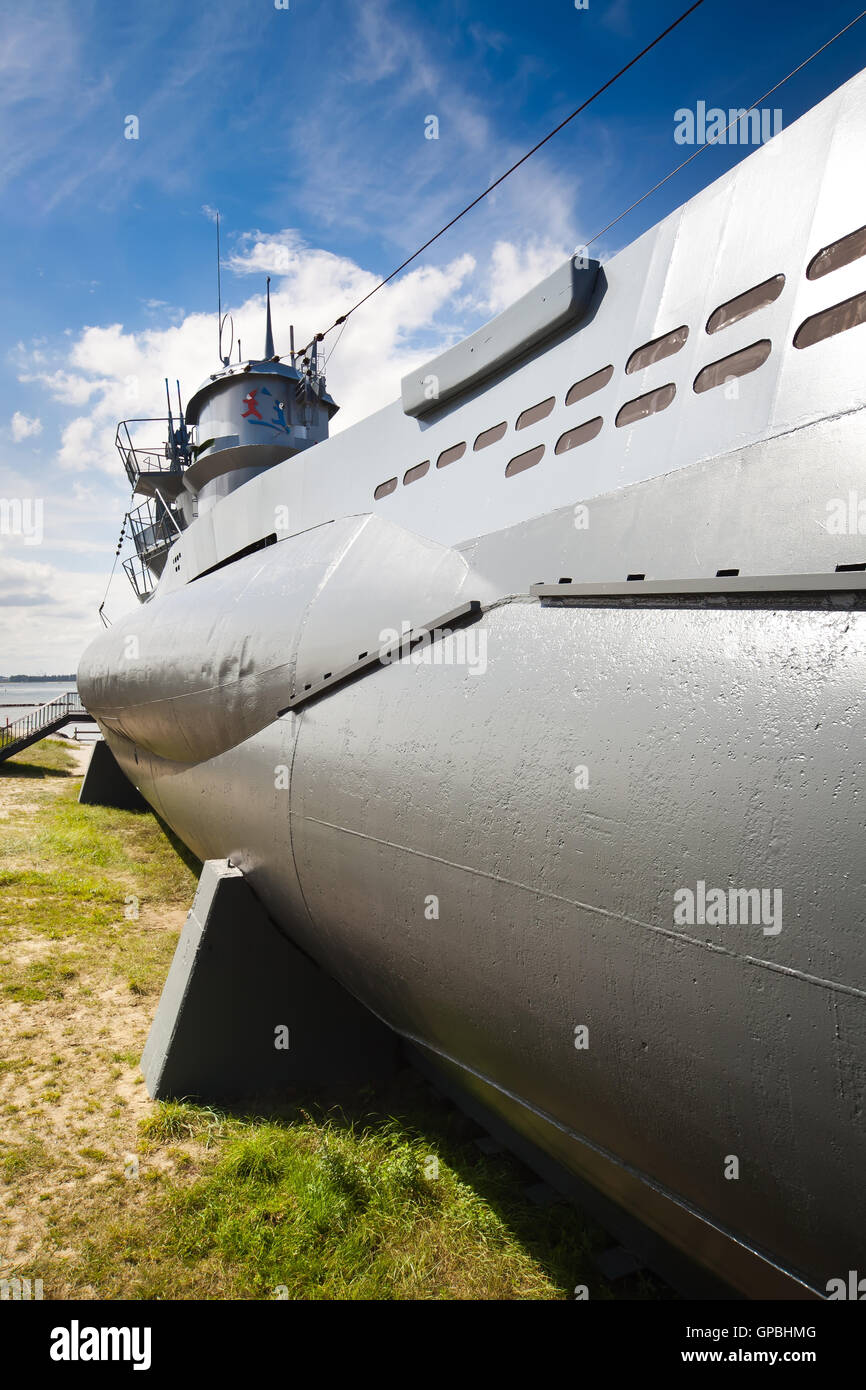 La seconde guerre mondiale sous-marin allemand 2 type VIIC/41 Banque D'Images