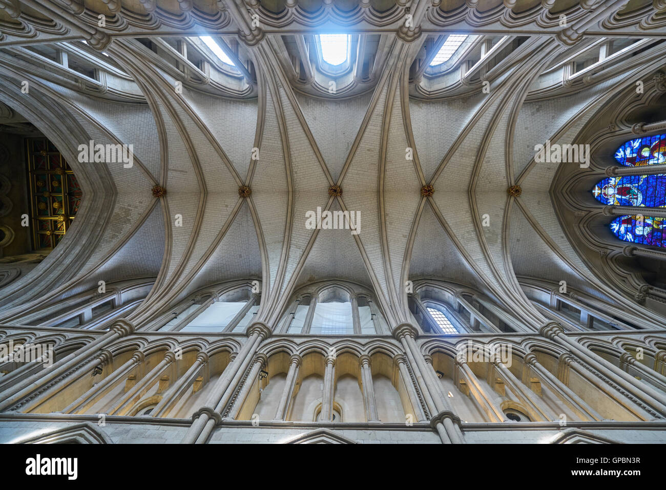 De Plafond cathédrale Southwalk, voûtes à nervures Londres Banque D'Images