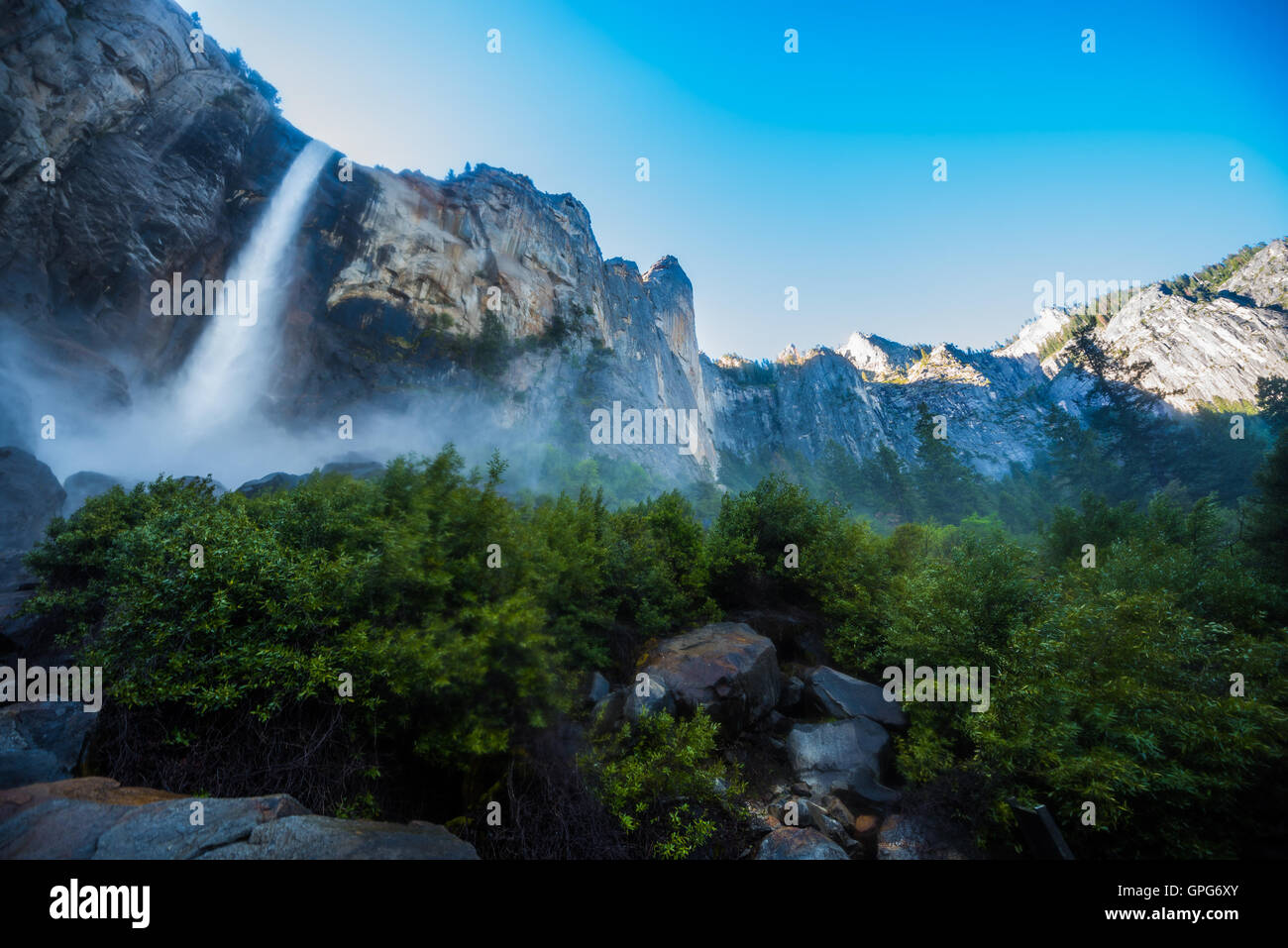 Bridalveil Falls Parc National Yosemite en Californie, USA Banque D'Images