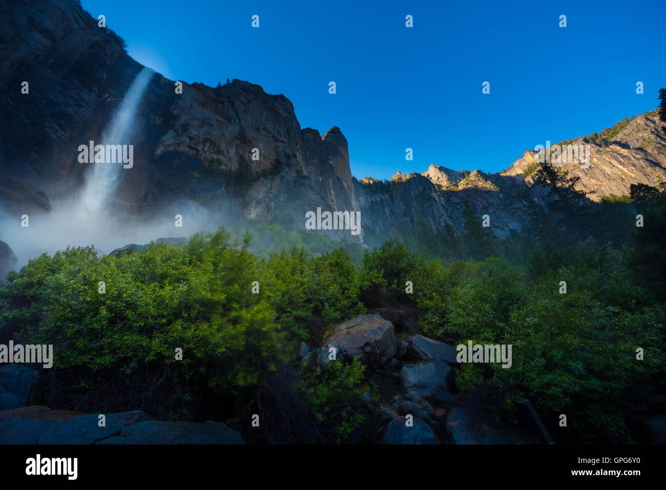 Bridalveil Falls Parc National Yosemite en Californie, USA Banque D'Images