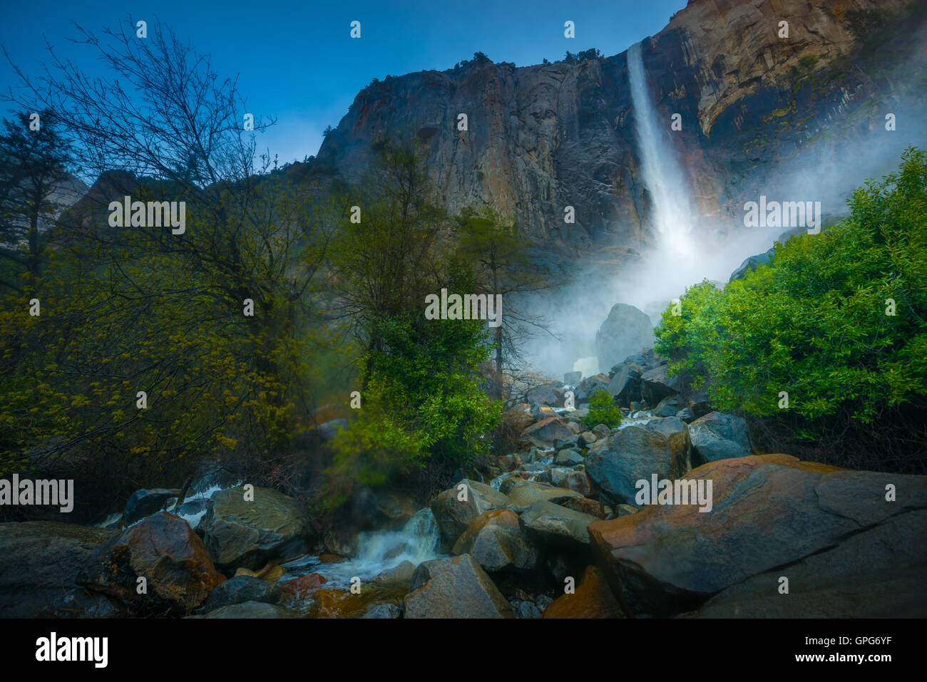 Bridalveil Falls Parc National Yosemite en Californie, USA Banque D'Images