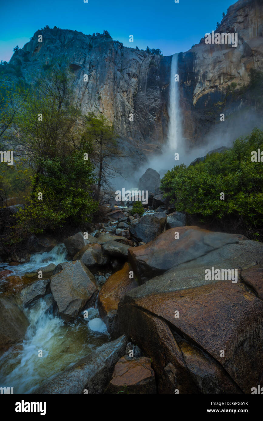 Bridalveil Falls Parc National Yosemite en Californie, USA Banque D'Images