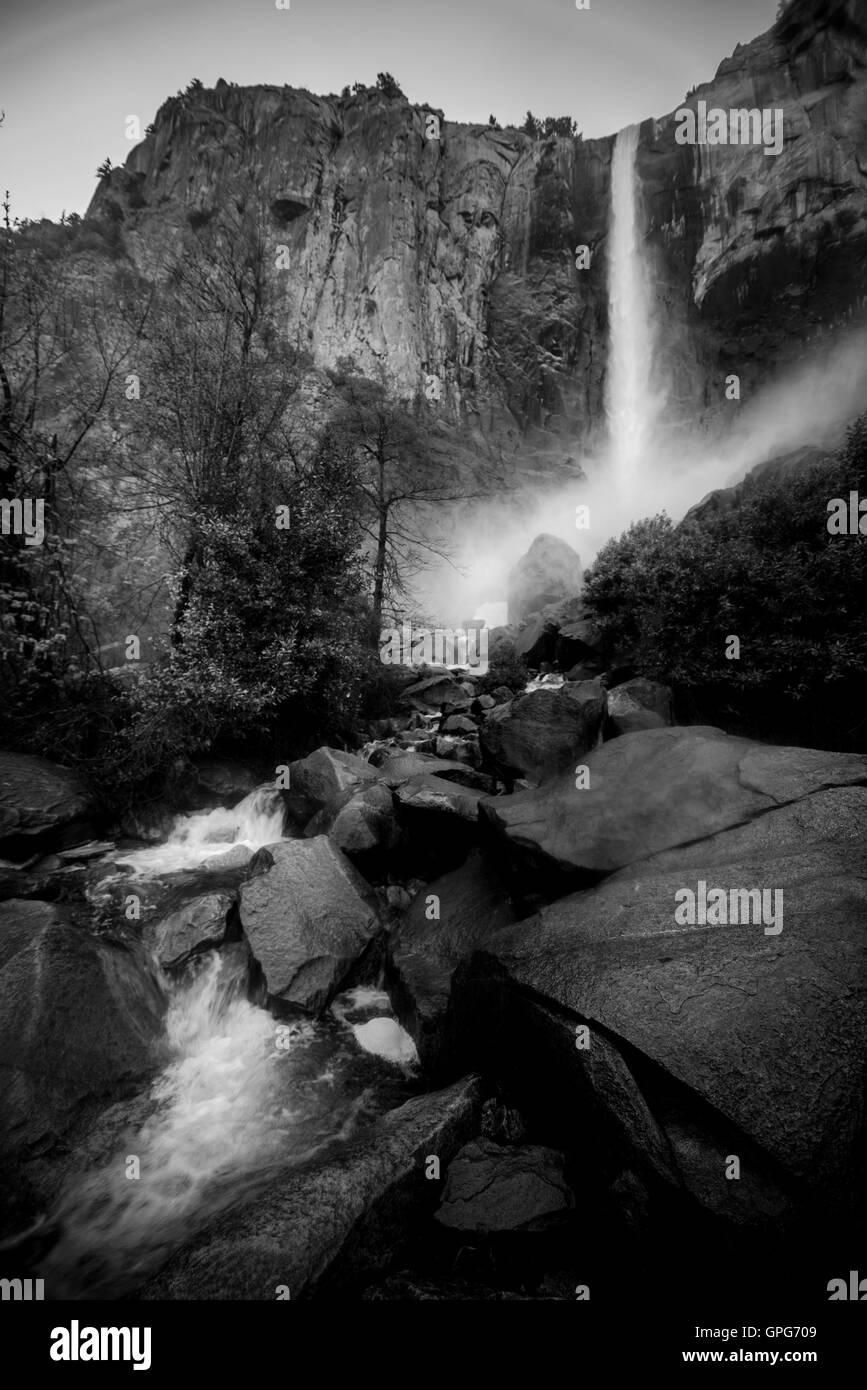 Bridalveil Falls Parc National Yosemite en Californie, USA Banque D'Images