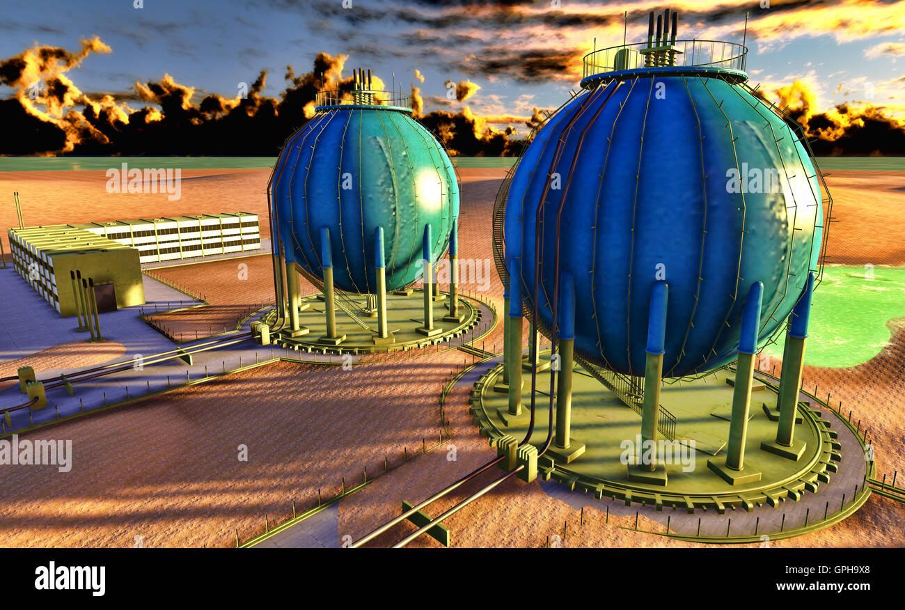 Nuclear power plant Banque D'Images