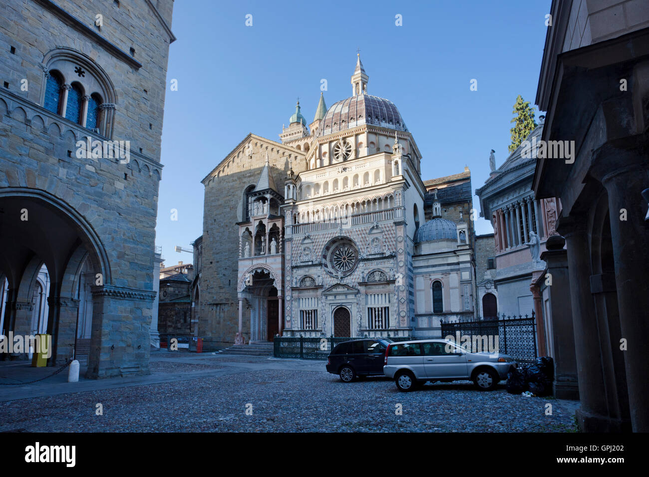 Chapelle Colleoni, à Bergame, ville haute Banque D'Images