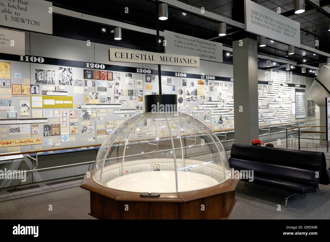 'Mathematica" exposition permanente des mathématiques au Museum of Science de Boston, USA Banque D'Images