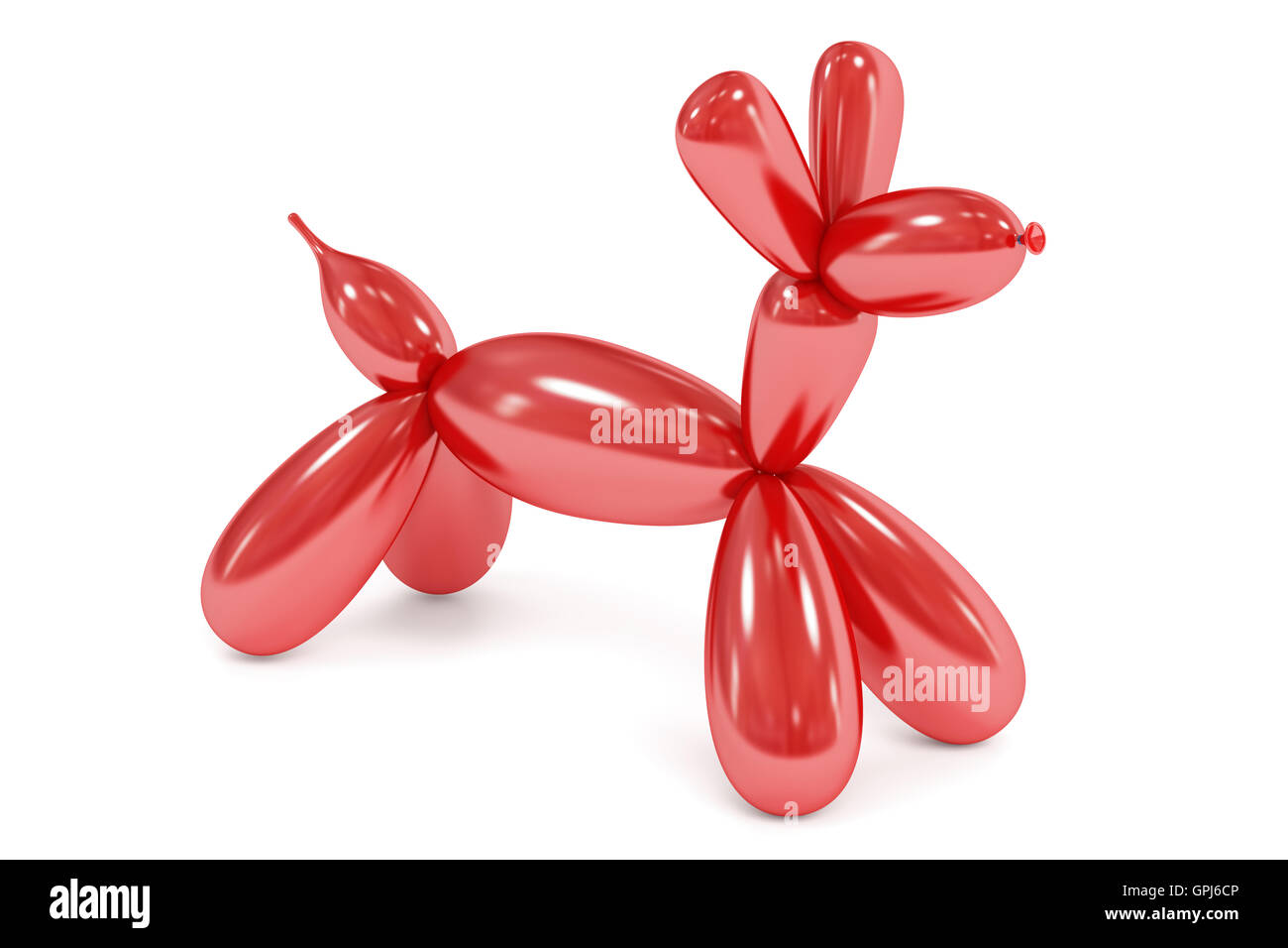 Toy dog puppy balloon, rendu 3D Banque D'Images