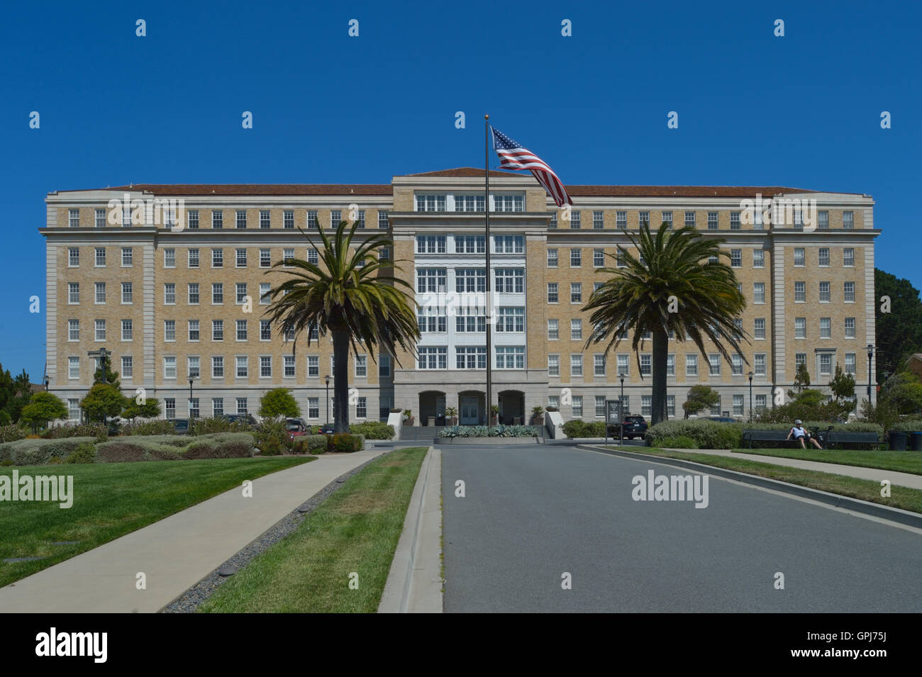 Le Presidio Monument (ancien hôpital de la Marine), San Francisco, CA Banque D'Images