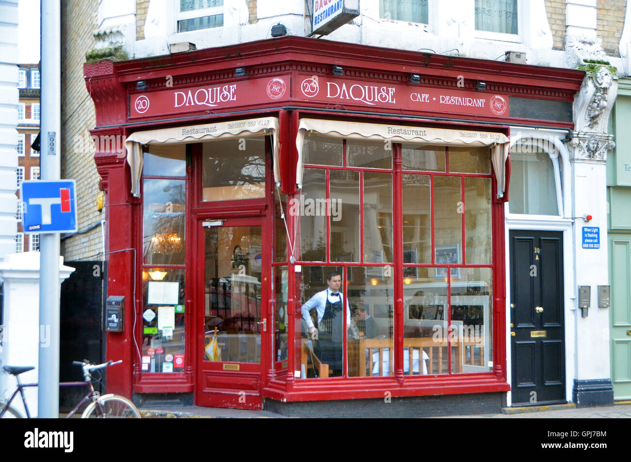 London, UK, 14/01/2016, Daquise restaurant polonais dans la visite de Christine& Keele Roman Polanski. Banque D'Images