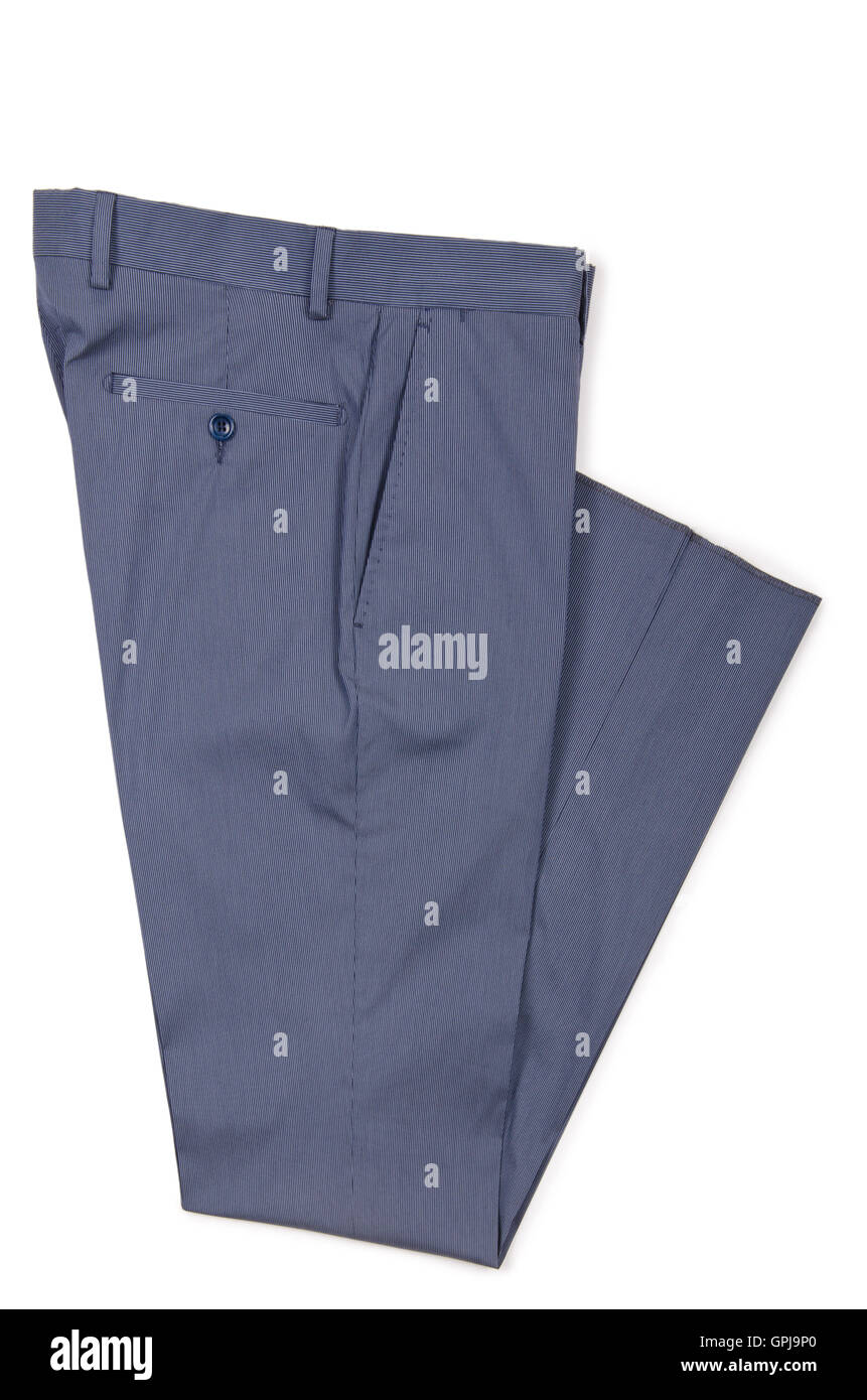 Concept de la mode avec un pantalon blanc sur Banque D'Images