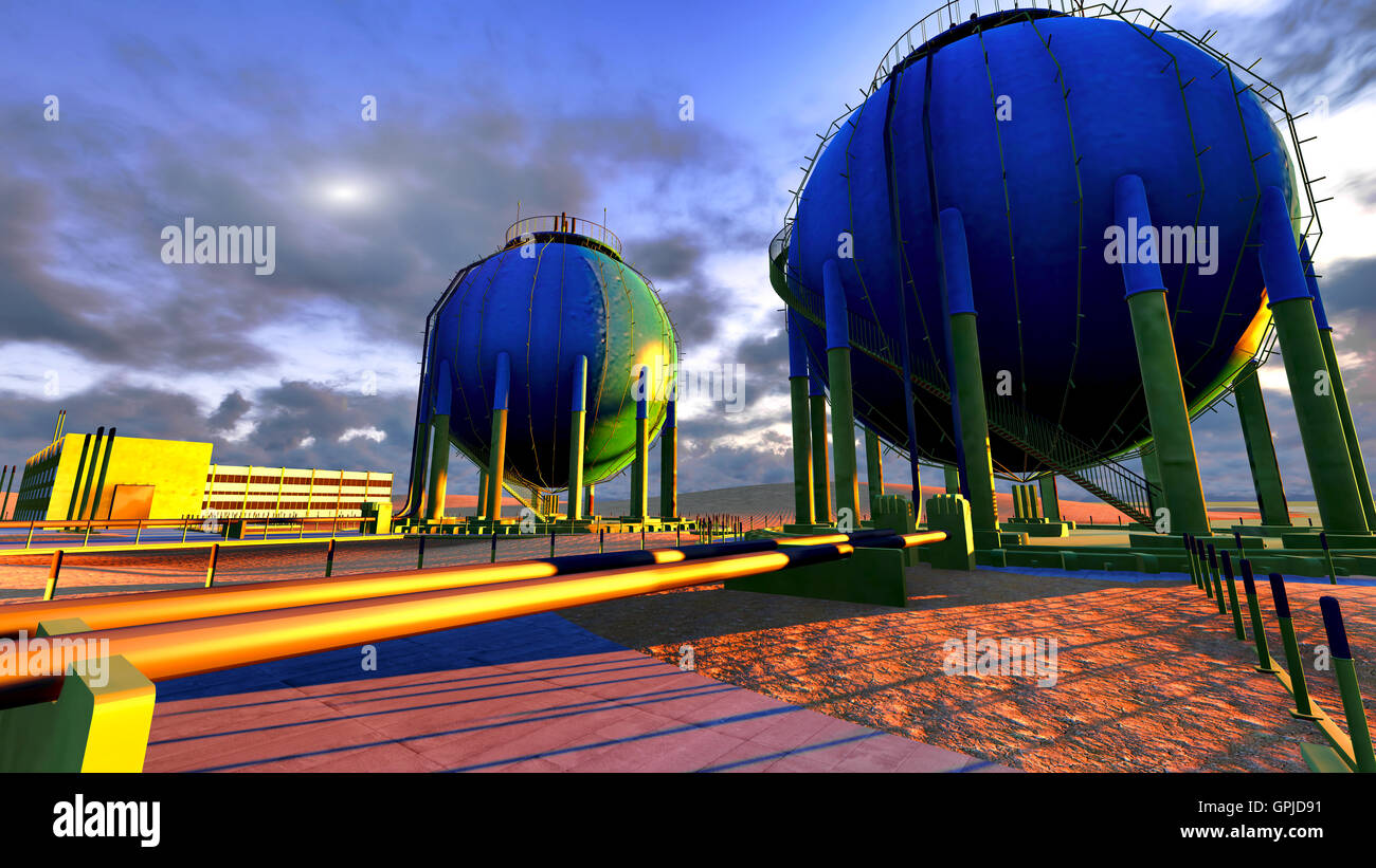 Nuclear power plant Banque D'Images