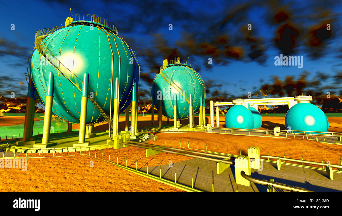 Nuclear power plant Banque D'Images