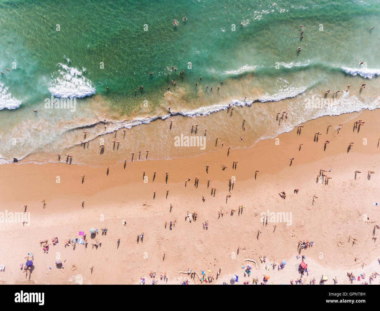 La plage de Los Lances, Tarifa, Costa de la Luz, Cadix, Andalousie, Espagne du Sud, en Europe. Banque D'Images