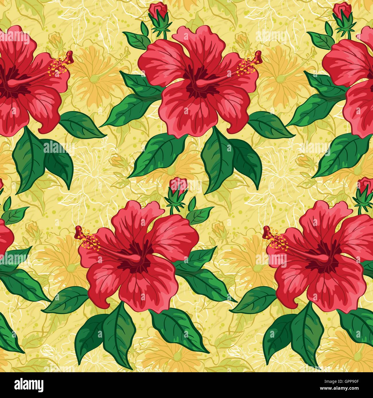 Seamless floral background Illustration de Vecteur