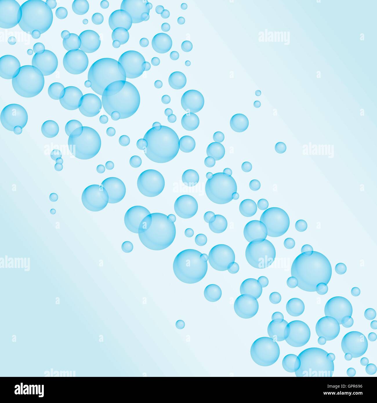 L'eau pétillante fond bulles Illustration de Vecteur