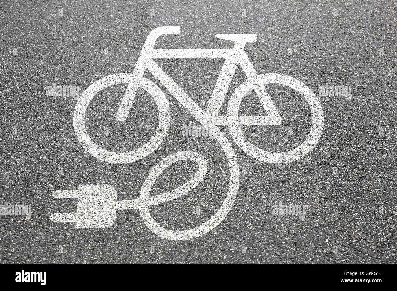 E E-Bike vélo électrique Ebike Vélo electro location eco friendly transport ville Banque D'Images