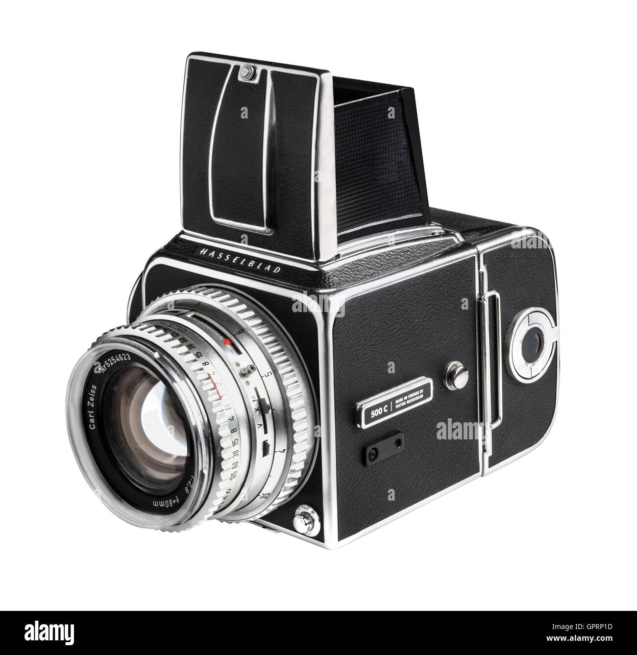 Hasselblad 500 CM 1972 Rare avec désignation C et 80 mm Banque D'Images
