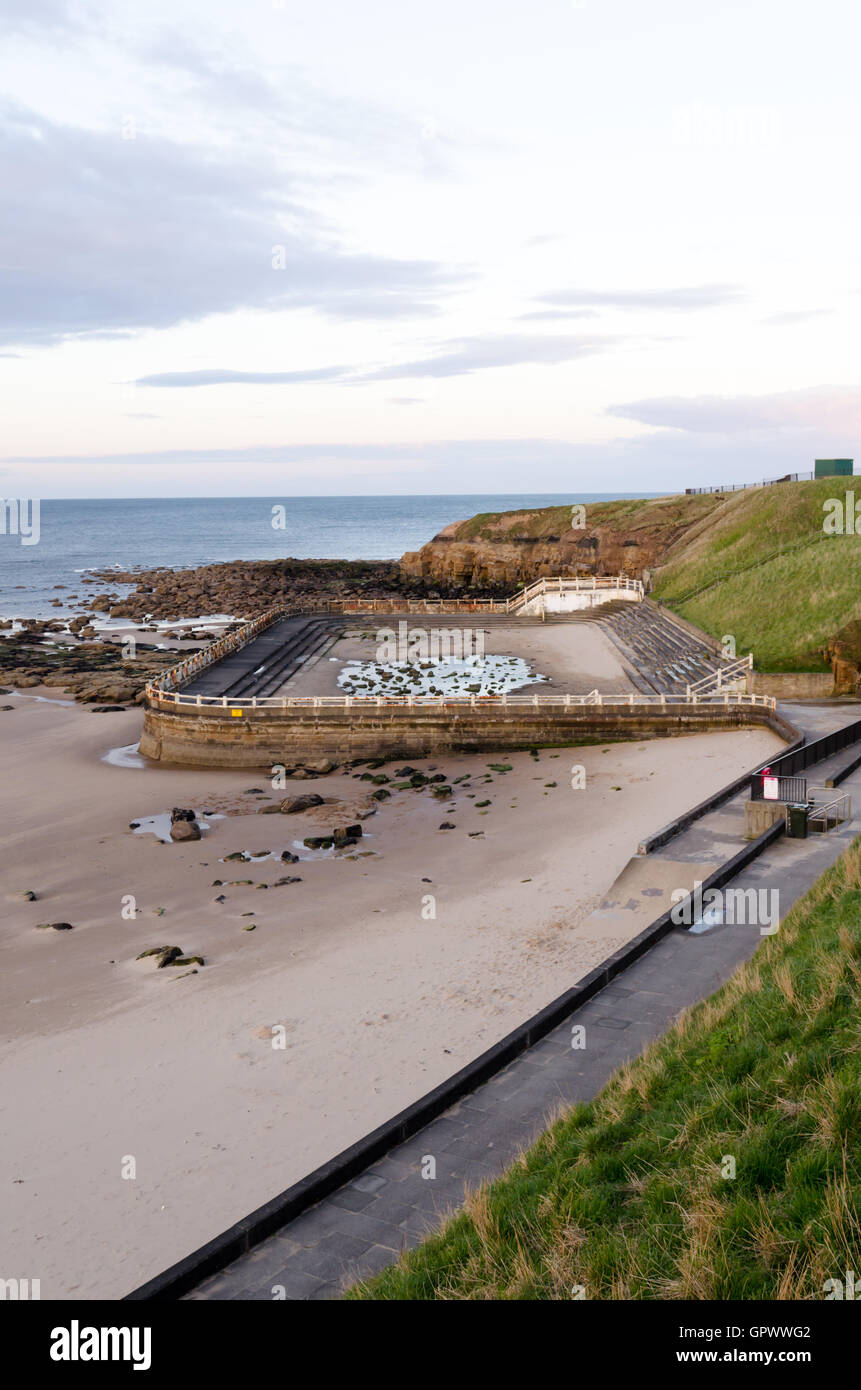 Tynemouth piscine extérieure (lido) à tynemouth longsands, Banque D'Images