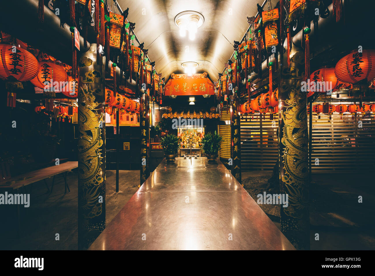 Temple à 2/28 de la paix, à Taipei, Taiwan. Banque D'Images