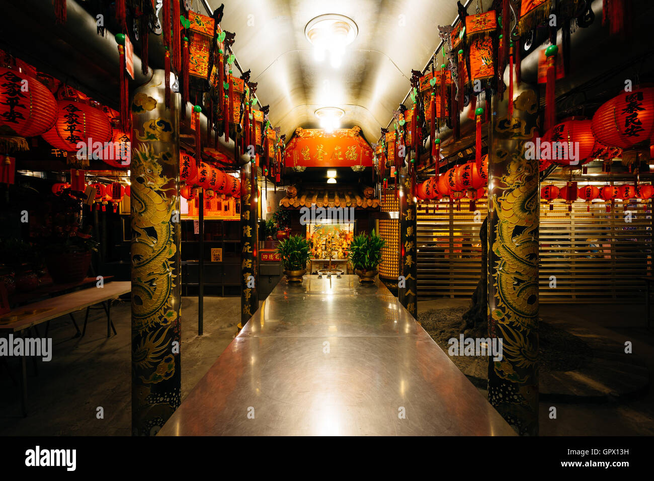 Temple à 2/28 de la paix, à Taipei, Taiwan. Banque D'Images