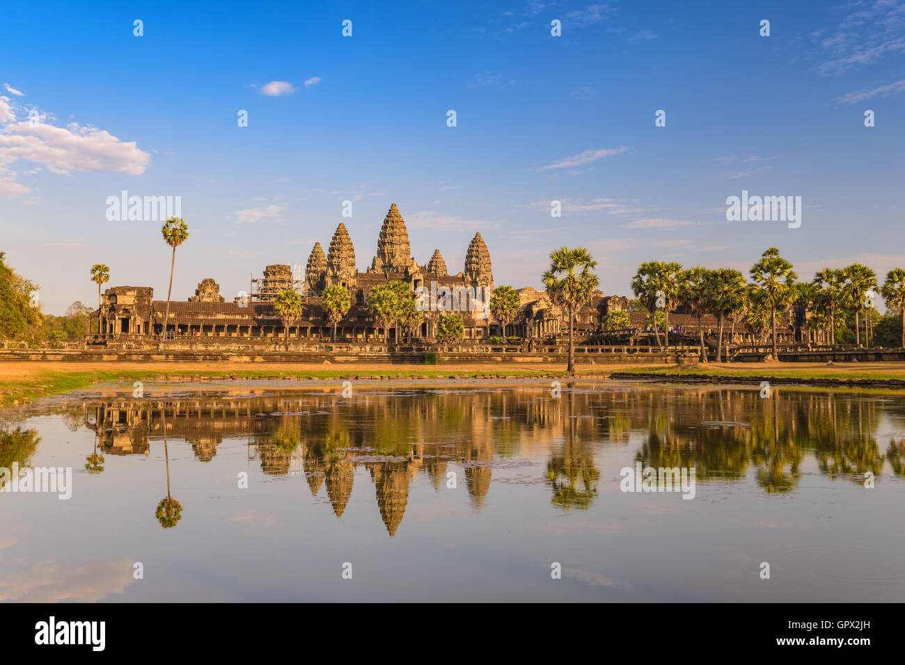 Temple d'Angkor Wat, Siem Reap, Cambodge Banque D'Images