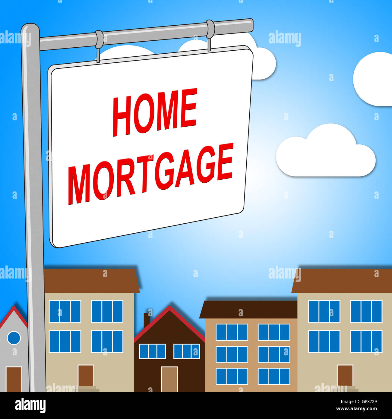 Prêt hypothécaire à l'habitation et la propriété Immobilier Sens Banque D'Images
